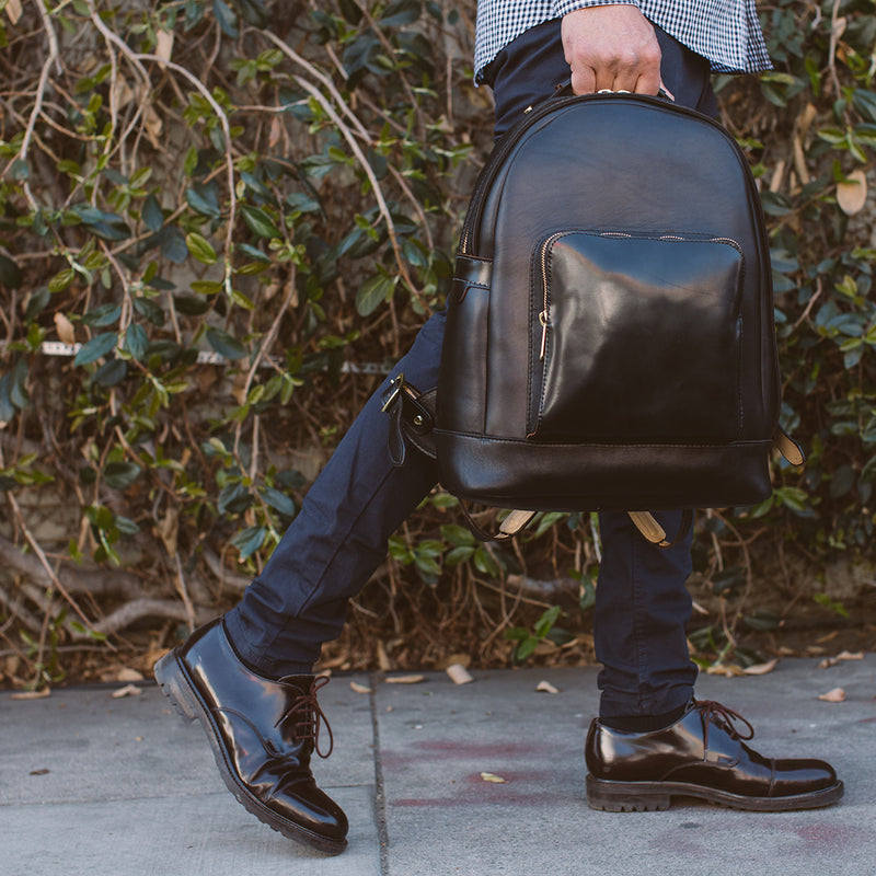 cordovan leather backpack LAULOM BACKPACK No. 2 (2019)